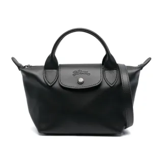 【LONGCHAMP】Le Pliage Xtra XS 牛皮 手提包 肩背包 斜背包 水餃包 黑色 L1500987001