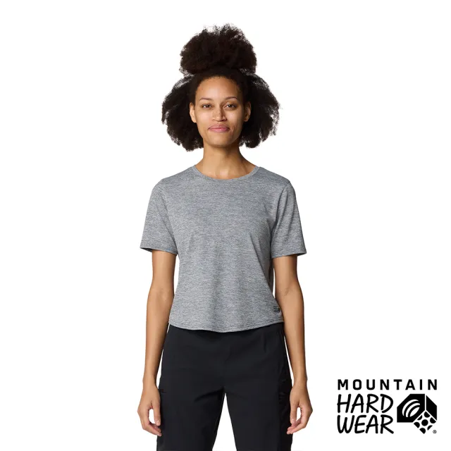 【Mountain Hardwear】Sunblocker Short Sleeve W 防曬短版短袖排汗衣 女款 深風暴灰 #2067781