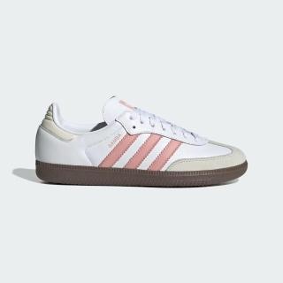 【adidas 愛迪達】Samba Og W 女 運動休閒鞋 舒適 白 粉紅(JI2677)