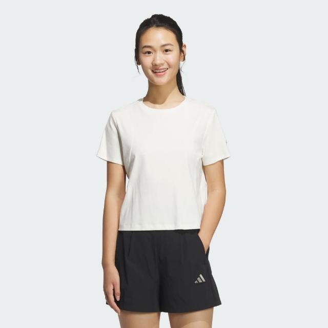 【adidas 愛迪達】短袖上衣 女 訓練 慢跑 亞規 MT SS TEE 白 JM8819