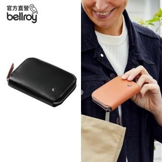 【Bellroy 官方直營】Folio Mini 真皮迷你拉鍊錢包 - RFID防盜(經典黑)