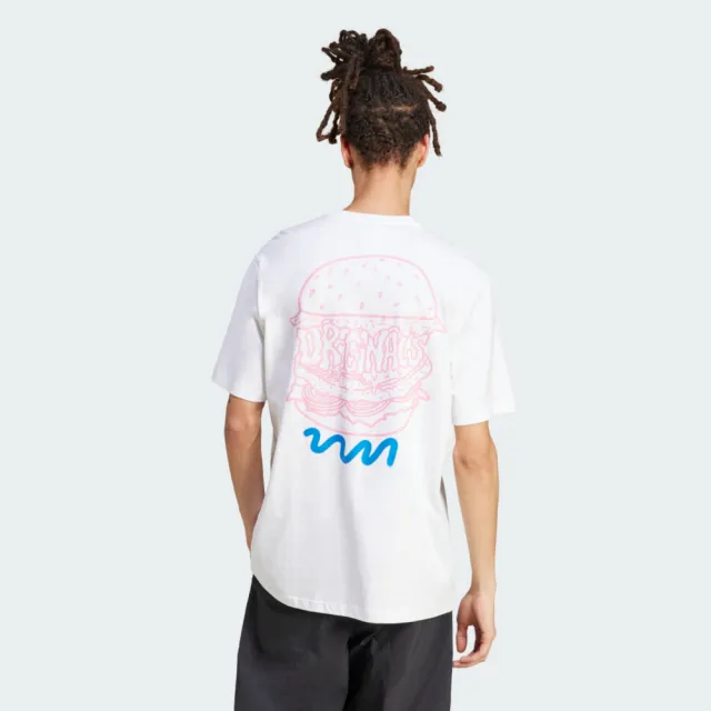 【adidas 愛迪達】Q12 Ts Street B 男 T恤 運動上衣 休閒短袖 白 綠 亞版(JD0677)