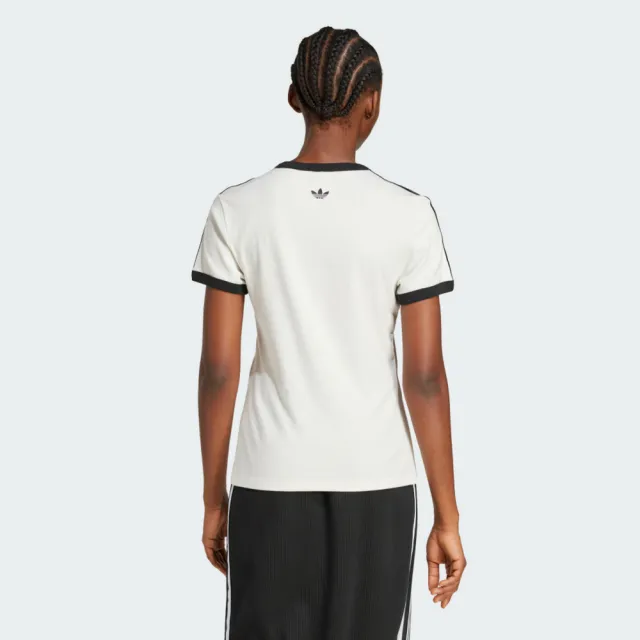 【adidas 愛迪達】Smiley Cali Tee 女 T恤 運動上衣 休閒短袖 白 亞版(JD3591)