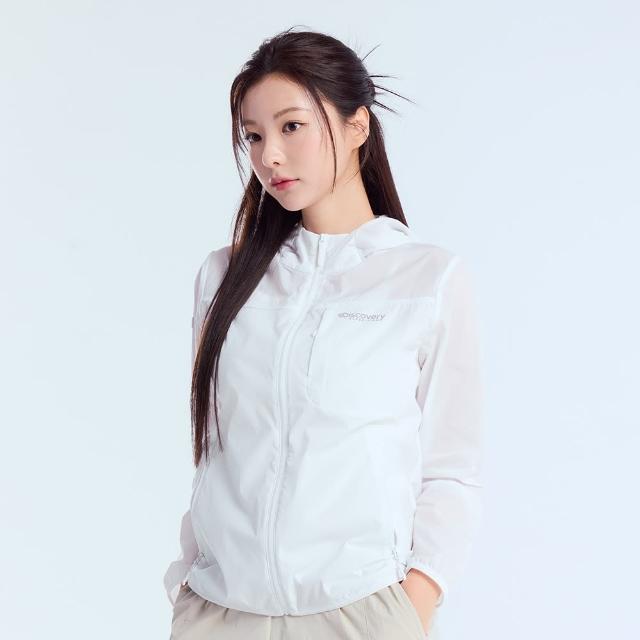 【Discovery Expedition】Freshvent 女版防風連帽外套 機能外套(DWWJ74053-WHS)
