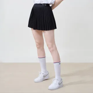 【ELLE ACTIVE】女款 簡約休閒百褶短裙/褲裙-黑色(EA25S2W2104#99)