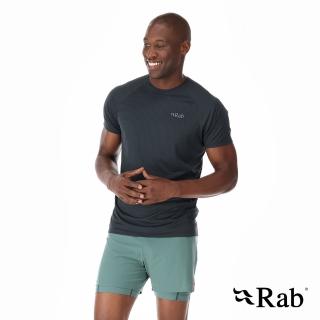 【RAB】Sonic Tee 短袖透氣排汗衣 男款 鯨魚灰 #QBL01