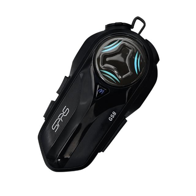 【SPRS】速比爾 GS8 安全帽用藍牙耳機 雙藍牙晶片5.1 連線穩定 對講通話 超順暢(贈全罩、半罩麥克風各1組)