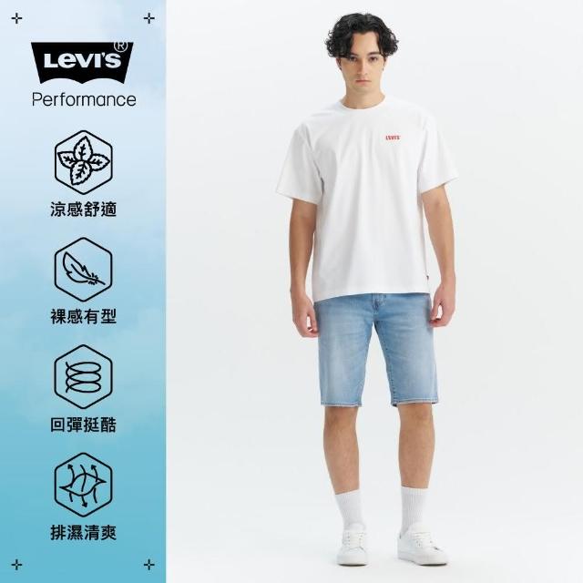 【LEVIS】男款 405低腰膝上彈性牛仔短褲 Performance Cool 涼感牛仔短褲 人氣新品 39864-0193