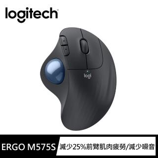 【Logitech 羅技】Ergo M575S 無線軌跡球(石墨黑)