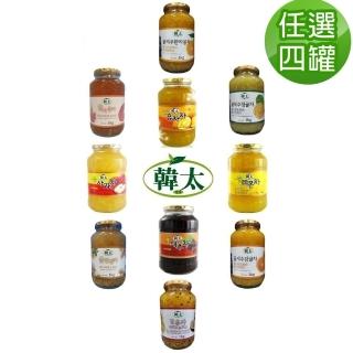 【韓太】蜂蜜風味茶1KG x4罐任選(本島免運費)