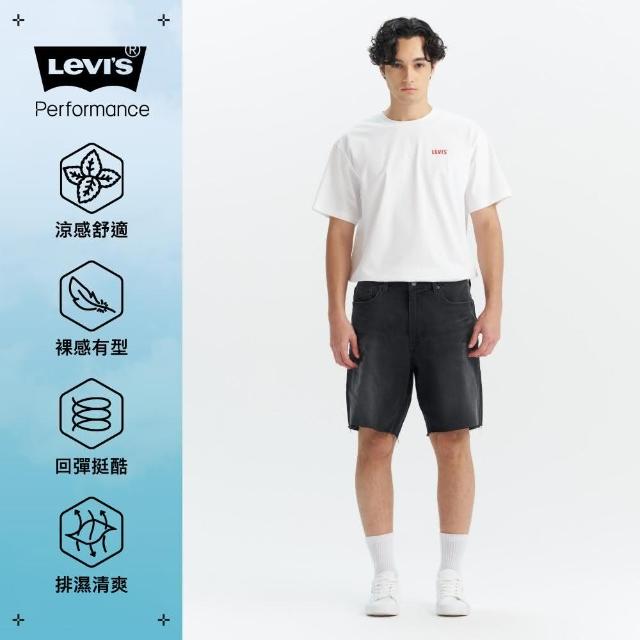 【LEVIS】男款 468 STAY LOOSE 寬鬆牛仔短褲 PerformanceCool涼感短褲 人氣新品 A8461-0030