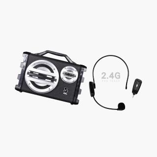 【ifive】手提專業移動擴音機if-SK055+2.4G無線教學麥克風 if-GM300(頭戴麥克風 藍芽喇叭 戶外活動 表演)