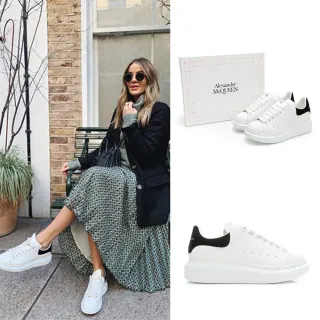 【ALEXANDER MCQUEEN】Alexander McQueen 麥昆小白鞋 黑尾