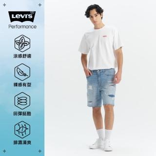 【LEVIS】男款 468 STAY LOOSE 寬鬆牛仔短褲 PerformanceCool涼感牛仔短褲 人氣新品 A8461-0034