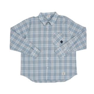 【Herschel】官方直營 長袖上衣 男 女 中性 寬版襯衫(淺藍/淺綠)