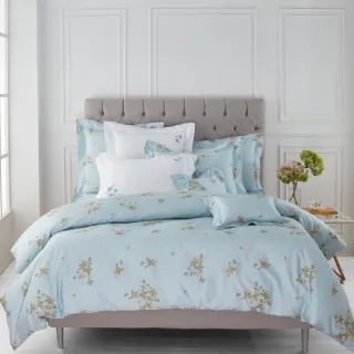 【WEDGWOOD】100%天絲印花兩用被床包枕套四件組 加大(英倫野莓｜60支300織)