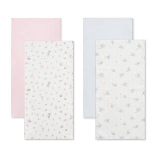 【奇哥】比得兔 純棉紗布澡巾 29x59cm 2入(沐浴巾 拍嗝巾 紗布巾 口水巾)