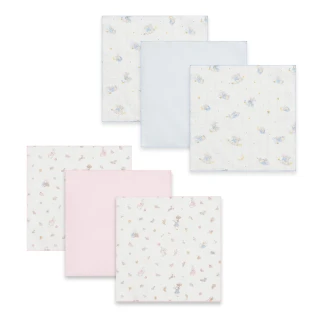 【奇哥】比得兔 純棉紗布手帕 29x29cm 3入(紗布巾 方巾 口水巾 餵奶巾 洗臉巾 拍嗝巾)