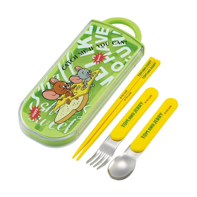 【百科良品】日本製 角落生物 唐老鴨  湯姆貓和傑利鼠 環保筷子+湯匙+叉子三件餐具組-任選款(日本境內版)