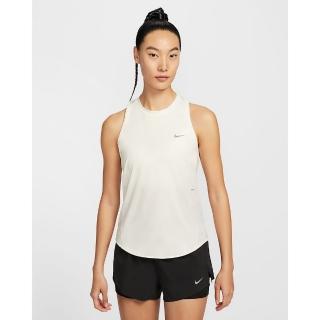 【NIKE 耐吉】背心上衣 運動背心 Dri-FIT 女款 AS W NK SWIFT DF TANK TOP 米白色(HQ0621133)