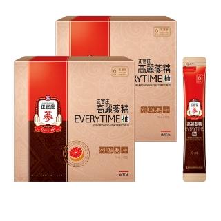 即期品【正官莊】高麗參精EVERYTIME 柚 2盒組-10mlx30入/盒(葡萄柚風味/清爽果酸/6年根)