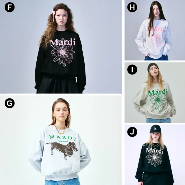 【MARDI MERCREDI】印花大學TEE 多色 經典小雛菊 藍花 純棉 TSHIRT FLOWERMARDI