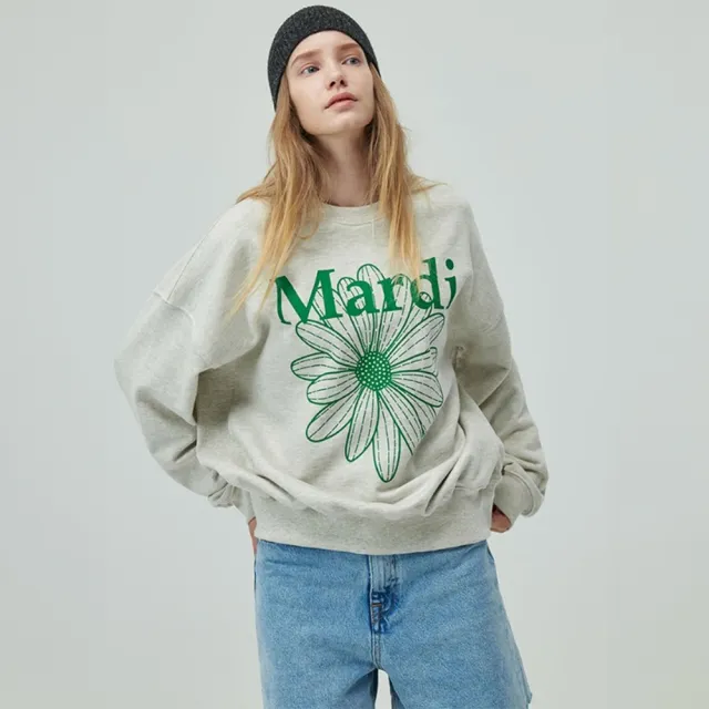 【MARDI MERCREDI】印花大學TEE 多色 經典小雛菊 藍花 純棉 TSHIRT FLOWERMARDI