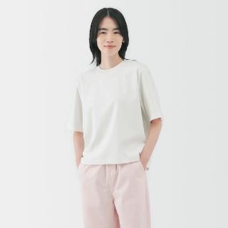 【MUJI 無印良品】女涼感圓領寬版短袖T恤(共6色)