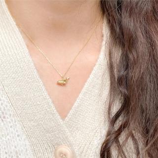 【MoonDy】925 純銀項鍊 簡約ins風 項鍊 女生項鍊 通體純銀 鎖骨鍊 鯨魚吊飾 吊墜 18k 金