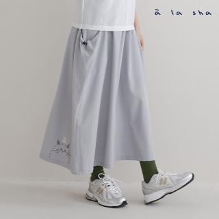 【a la sha】大口袋蘋果貓長裙