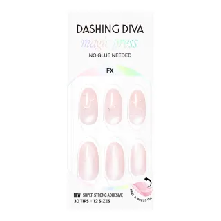 【DASHING DIVA】MAGICPRESS 時尚潮流美甲片_蜜糖心跳(免照燈 可修剪 愛心 貓眼 草莓 牛奶 裸粉)