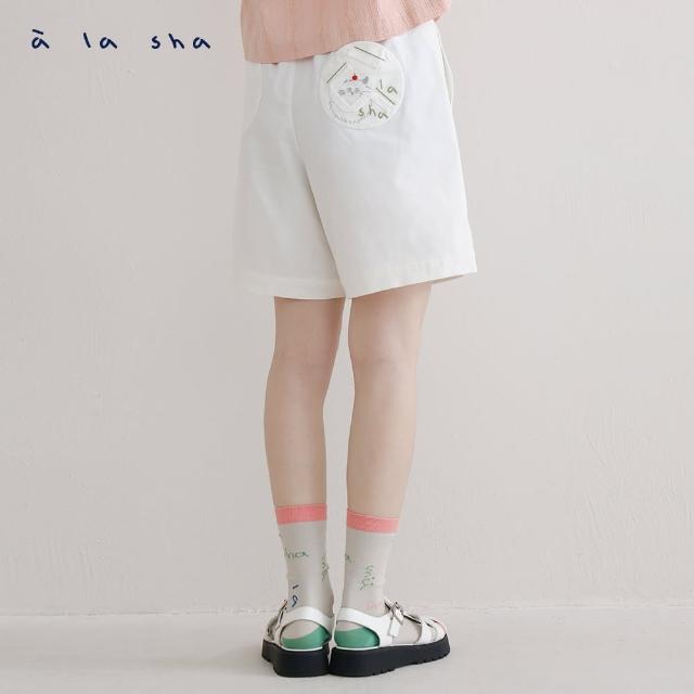 【a la sha】蘋果貓A字短褲