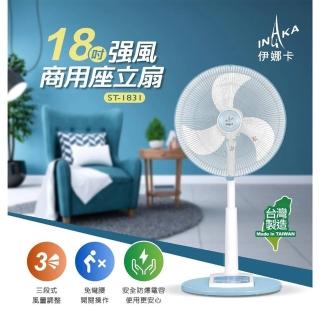 【伊娜卡】18吋 三段速強風商用座立扇(ST-1831)