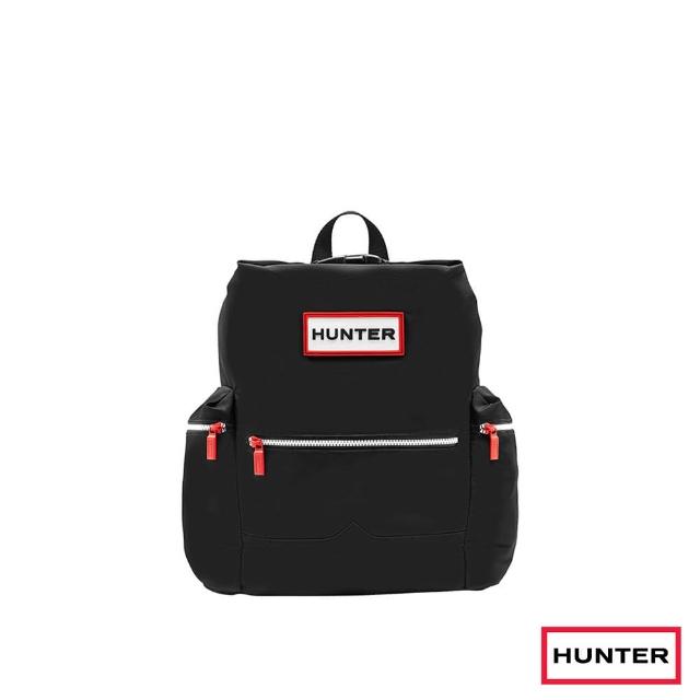 【HUNTER】上方開扣尼龍後背包(黑色)