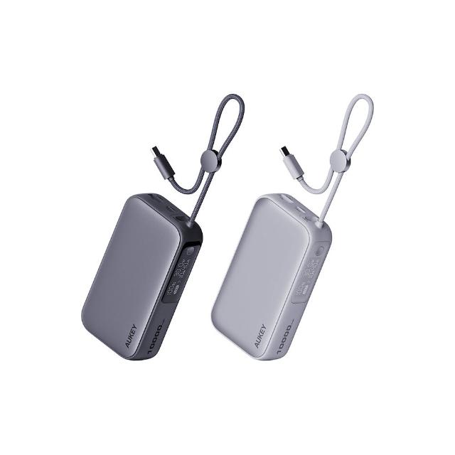 【AUKEY】Sling 10000mAh PB-Y47 30W PD快充 筆電行動電源(自帶線材 一顆就夠)