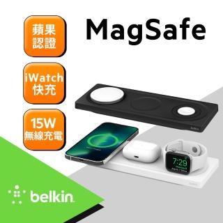【BELKIN】BOOST↑CHARGE☆ PRO 15W MagSafe 3合1無線充電板(WIZ016)