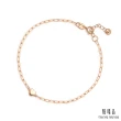 【點睛品】網路獨家款 全18K 一心一意 18K玫瑰金手鍊