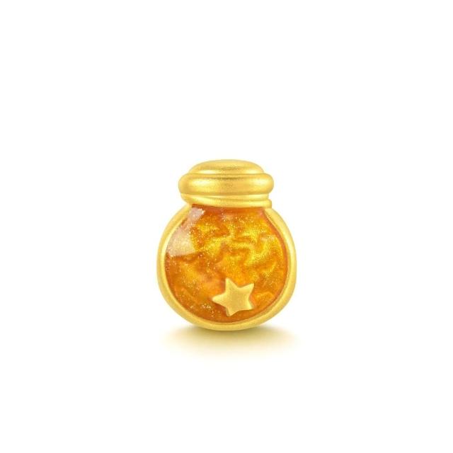 【點睛品】網路獨家款 Charme Mini 星光許願瓶-夢想之星 黃金串珠