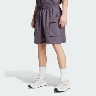 【adidas 愛迪達】短褲 男 休閒褲 工裝褲 亞規 M CE Q2 PR C SH 紫 JF3316