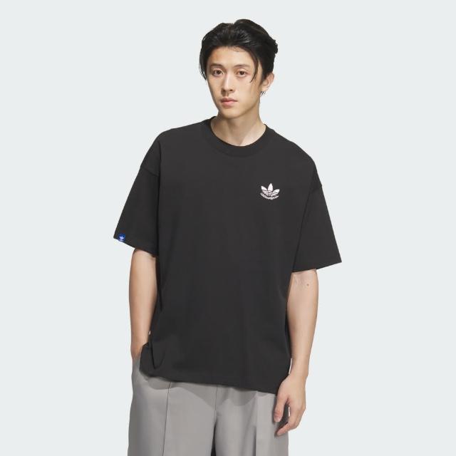 【adidas 愛迪達】短袖上衣 男 亞規 三葉草 CS SS TEE M 黑 JN1669