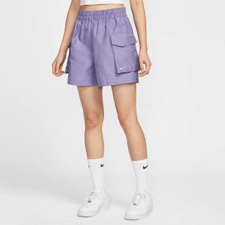 【NIKE 耐吉】短褲 女 休閒褲 AS W NSW ESSNTL WVN HR 5 CRGO 紫 HM6983-527