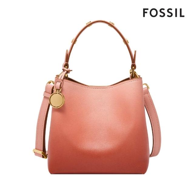 【FOSSIL】Jessie 真皮水桶包-漸層玫瑰粉 ZB11110633