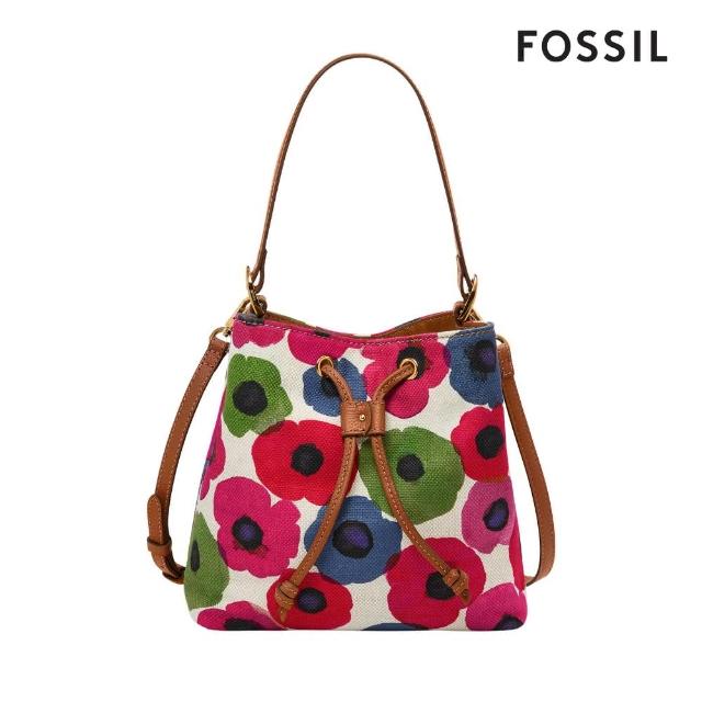 【FOSSIL】Tessa 束口大水桶包-多彩花卉 SHB3277782