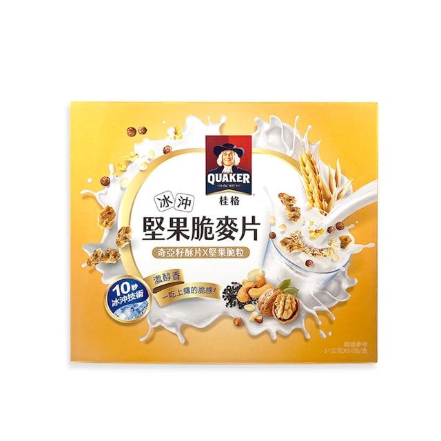 【美式賣場】QUAKER桂格 堅果脆麥片 31gx50包