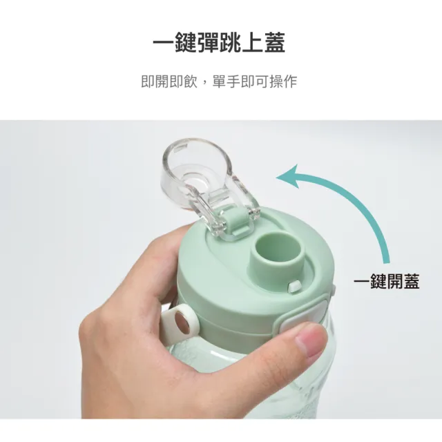 【LocknLock 樂扣樂扣】官方直營 Tritan手提彈蓋流線水壺1000ml 2入(三色任選)
