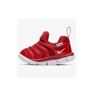 【NIKE 耐吉】運動鞋 休閒鞋 嬰幼 童鞋 NIKE DYNAMO FREE TD 毛毛蟲 襪套 紅色(343938621)