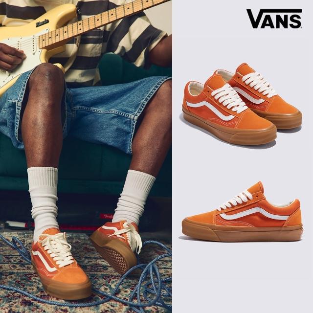 【VANS 官方旗艦】Premium LX Old Skool 男女款橘色滑板鞋