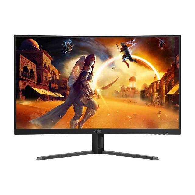 【AOC】CQ32G4E HDR曲面電競螢幕(32型/2K/180Hz/0.5ms/VA)