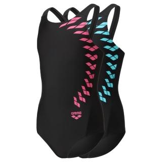 【arena】訓練款 女童連體三角泳衣專業運動訓練露背抗氯泳裝遮肚顯瘦 限量 春夏新款(TSM4046WJ)