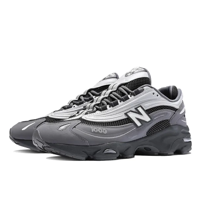 【NEW BALANCE】M1000系列 復古 Y2K 休閒鞋 男女款 運動鞋 灰黑銀(M1000MEG)